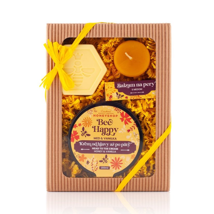 Kozmetická medová krabička Bee Happy kombo
