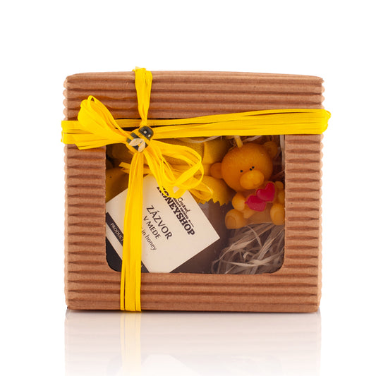 Krabička zázvorová mňamka a sviečka