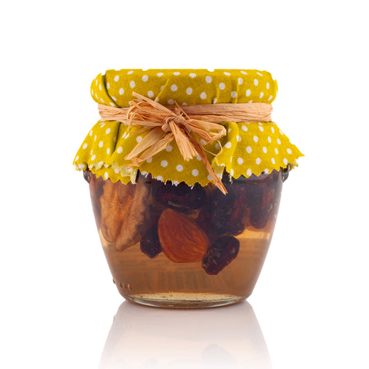 Mix orechov a brusnice v mede 120g