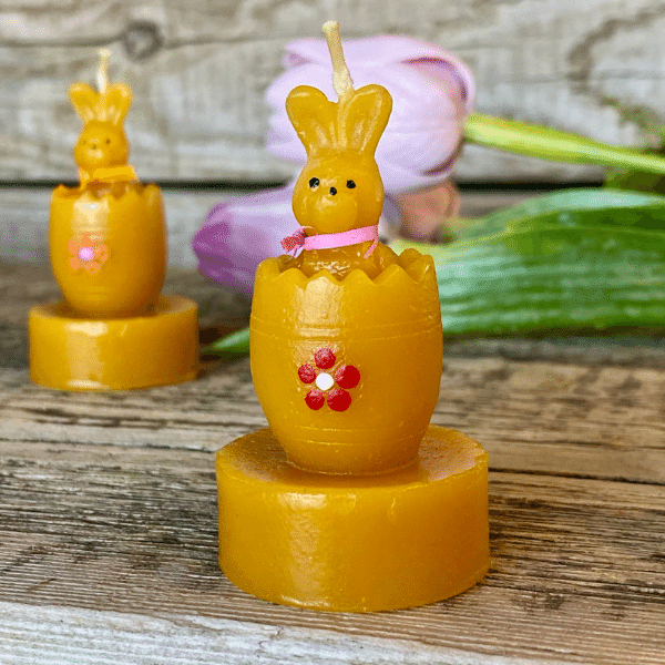 Maľovaný zajko v pliešku